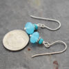 Turquoise, Blue quartz earrings