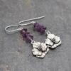 Amethyst pansy earrings Amethyst pansy earrings
