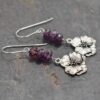 Amethyst pansy earrings Amethyst pansy earrings
