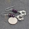 Amethyst pansy earrings Amethyst pansy earrings