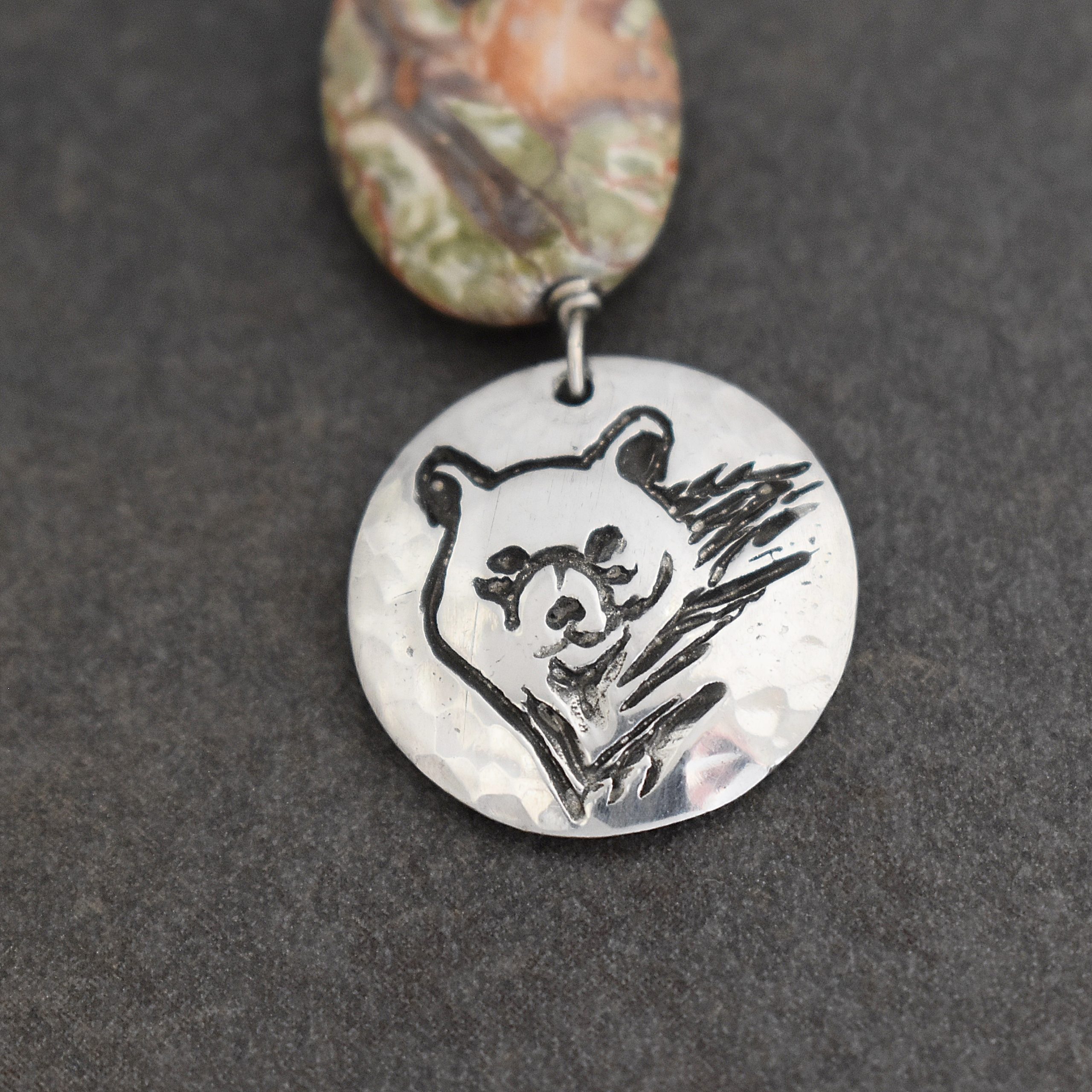 Beaded Black Bear Necklace (5)
