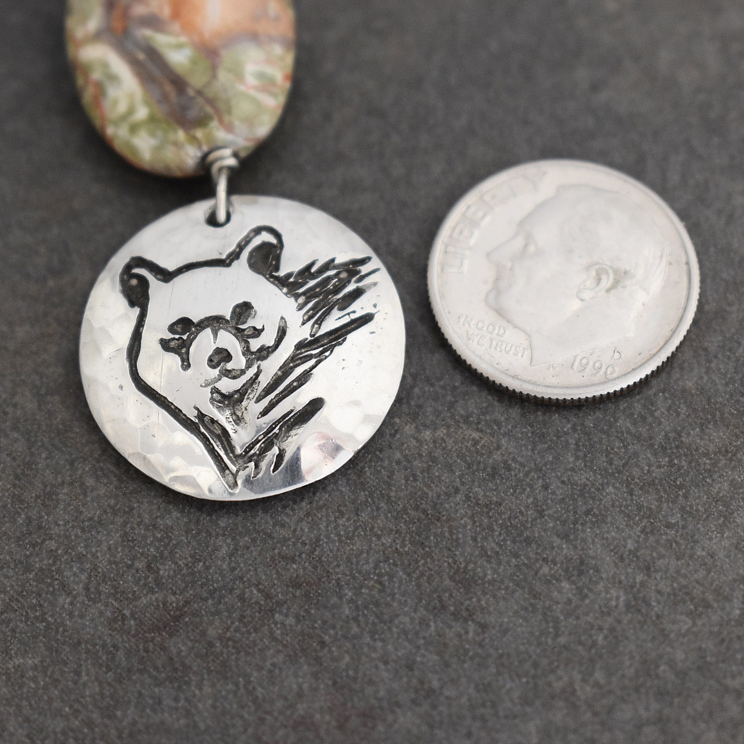 Beaded Black Bear Necklace (6)