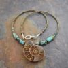 Beaded Turquoise Ammonite Necklace (2)
