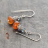 Blue quartz, iolite, carnelain earrings (3) Blue quartz, iolite, carnelain earrings (3)