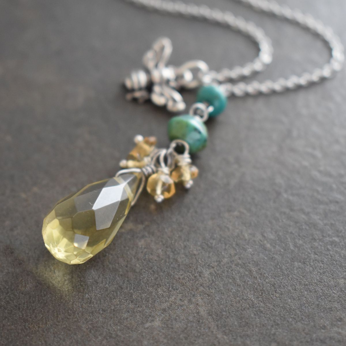 Bumble Bee Drop Necklace (5)