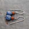 Carnelian & Lapis Earrings (2) Carnelian & Lapis Earrings (2)