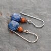 Carnelian & Lapis Earrings (4) Carnelian & Lapis Earrings (4)