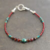 Dainty Garnet, Turquoise Bracelet (2) Dainty Garnet, Turquoise Bracelet (2)