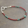 Dainty Garnet, Turquoise Bracelet (3) Dainty Garnet, Turquoise Bracelet (3)