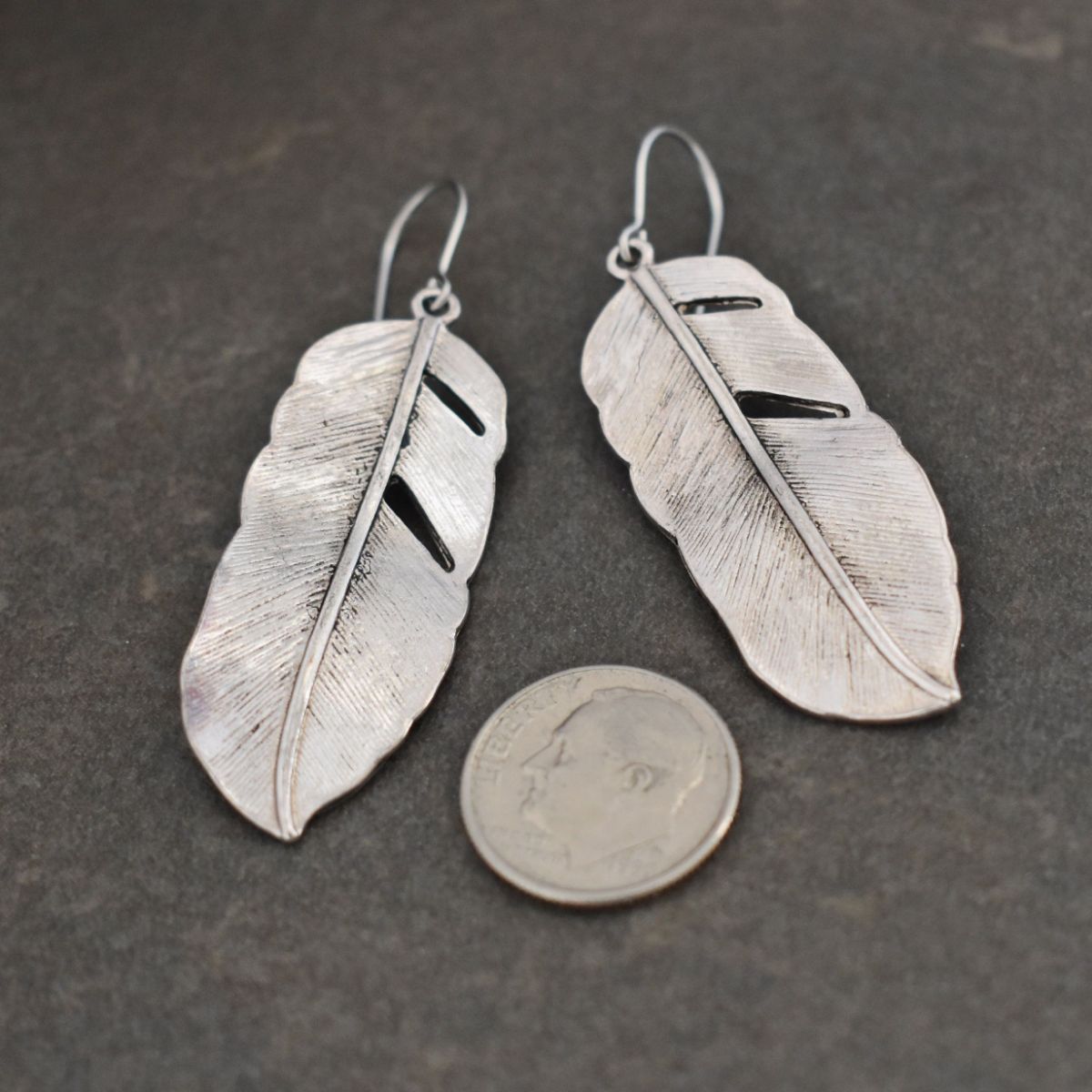 Feather earrings