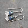 Blue Topaz, Kyanite, Quartz Gemstone Earrings Blue Topaz, Kyanite, Quartz Gemstone Earrings