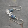 Blue Topaz, Kyanite, Quartz Gemstone Earrings Blue Topaz, Kyanite, Quartz Gemstone Earrings