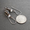 Moonstone & smoky Quartz earrings (2)