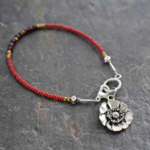 Red Poppy Bracelet