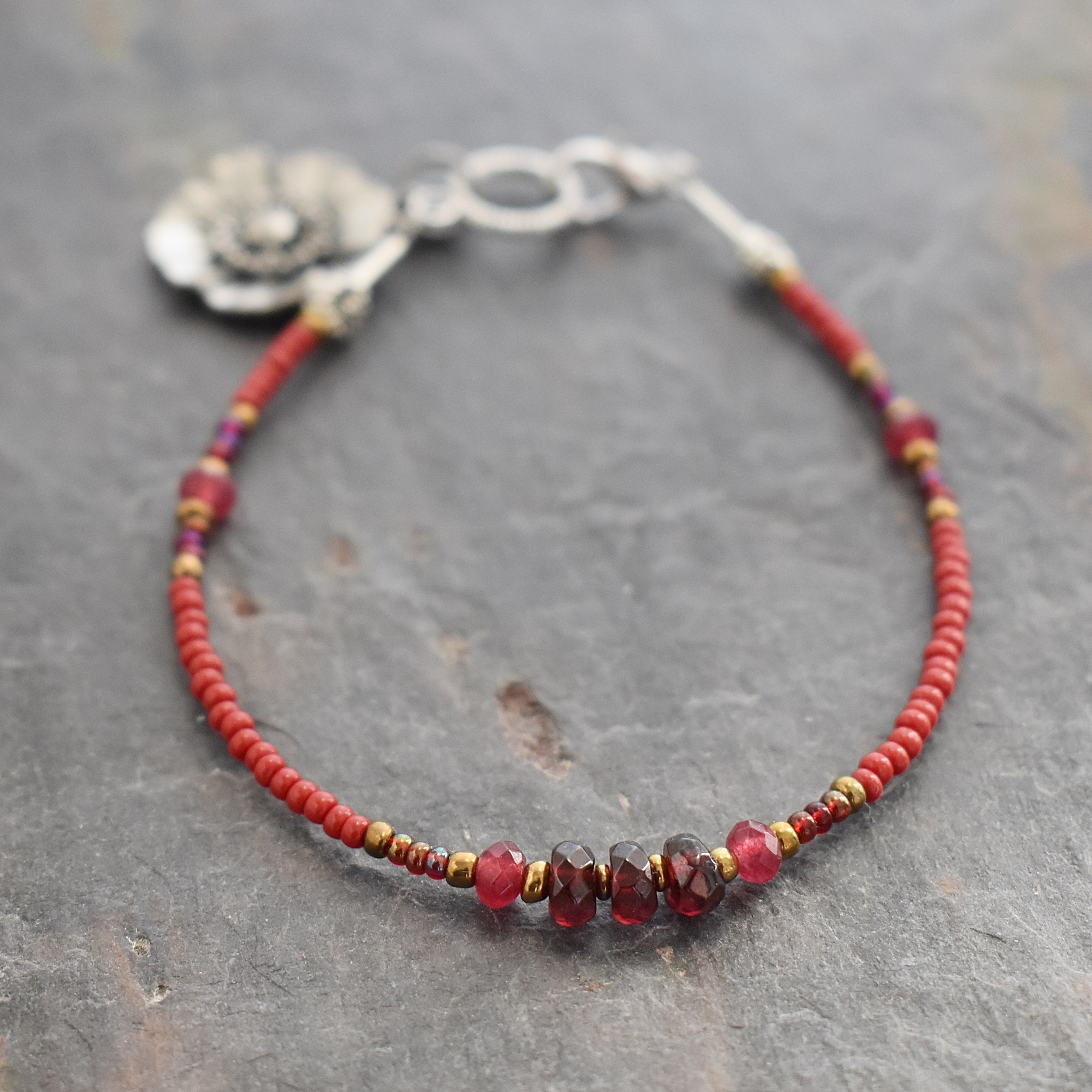 Red poppy bracelet (4)