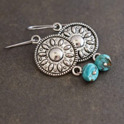 Southwest sun turquoise earrings Southwest sun turquoise earrings