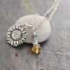 Sunflower necklace with Citirne (3)