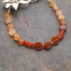 Tiger lily Bracelet Hessonite garnet
