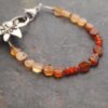 Tiger lily Bracelet Hessonite garnet
