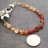 Tiger lily Bracelet Hessonite garnet