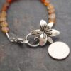 Tiger lily Bracelet Hessonite garnet
