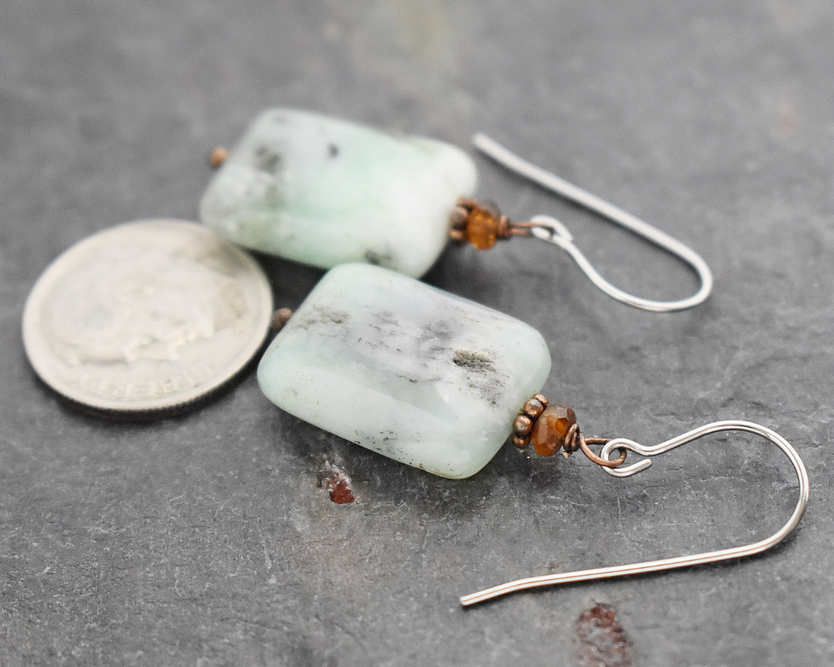 Tourmaline & Chrysoprase earrings (4)