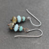 Turquoise, Amazonite, Rainforest Jasper Earrings (4) Turquoise, Amazonite, Rainforest Jasper Earrings (4)