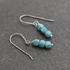 Turquoise Cube Earrings (3)