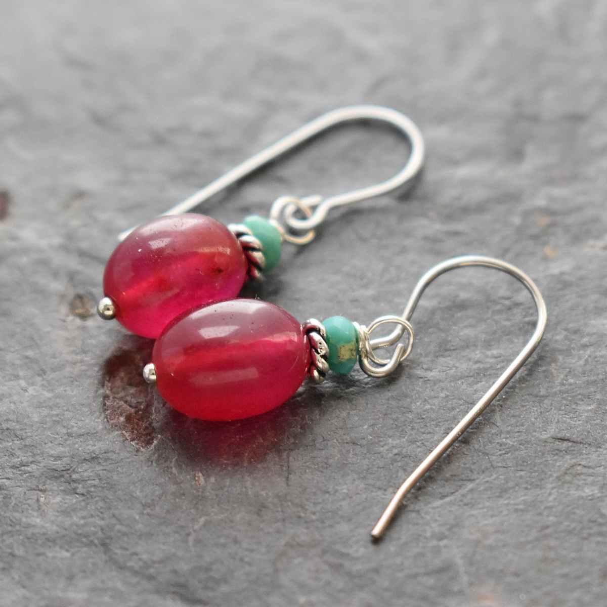 Turquoise & Ruby Quartz Earrings (4)_result