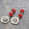 red poppy earrings (3) red poppy earrings (3)