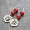red poppy earrings (4) red poppy earrings (4)
