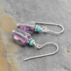 Turquoise & Lavender Amethyst Earrings (3)
