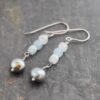 Aquamarine and pearl earrings (5) Aquamarine and pearl earrings (5)