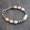 Beaded Pearl, Chrsoyrase, Blue Opla Bracelet (4)