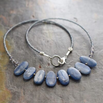 Kyanite Pebble Necklace (2) Kyanite Pebble Necklace (2)