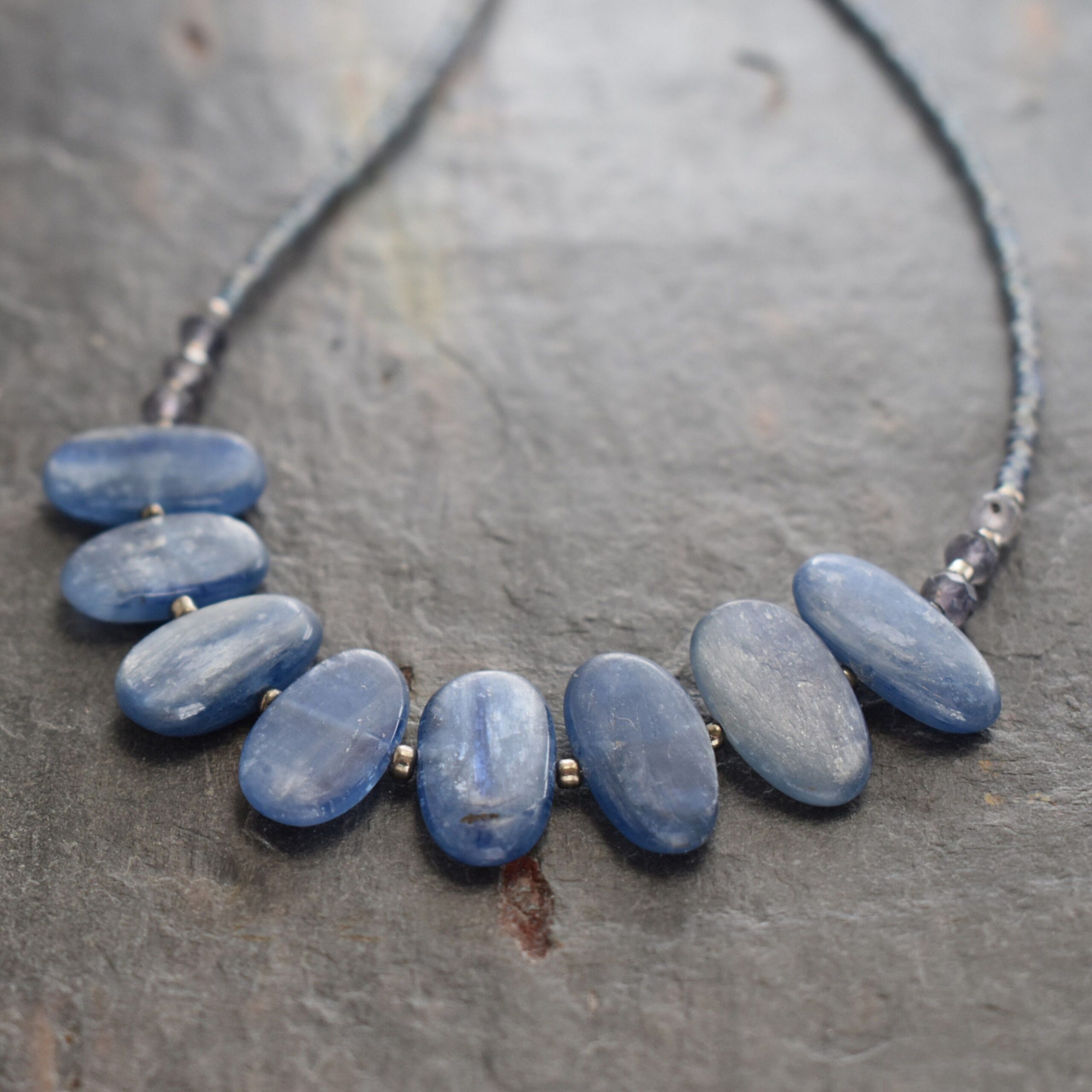 Kyanite Pebble Necklace
