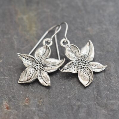 Tiger lily earrings
