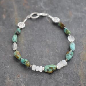 Turquoise Moonstone Bracelet