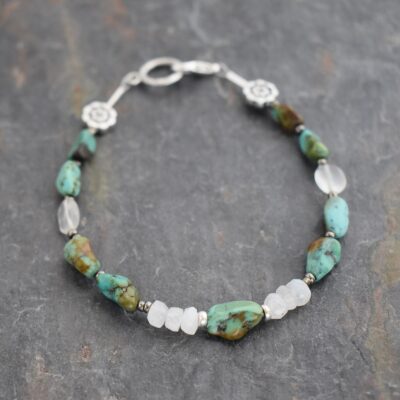 Turquoise Moonstone Bracelet Turquoise Moonstone Bracelet