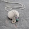 tiny feather with iolite, amethyst , turquoise (2) tiny feather with iolite, amethyst , turquoise (2)