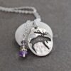 Danity Moose necklace Amethyst (1) Danity Moose necklace Amethyst (1)