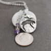 Danity Moose necklace Amethyst (2) Danity Moose necklace Amethyst (2)