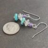 Amethyst, Moonstone, turquoise gemstone earrings Amethyst, Moonstone, turquoise gemstone earrings