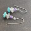 Amethyst, Moonstone, turquoise Earrings Amethyst, Moonstone, turquoise Earrings
