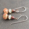 Garnet, Jade and Autumn jasper earrings Garnet, Jade and Autumn jasper earrings