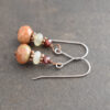 Garnet, Jade and Autumn jasper earrings Garnet, Jade and Autumn jasper earrings