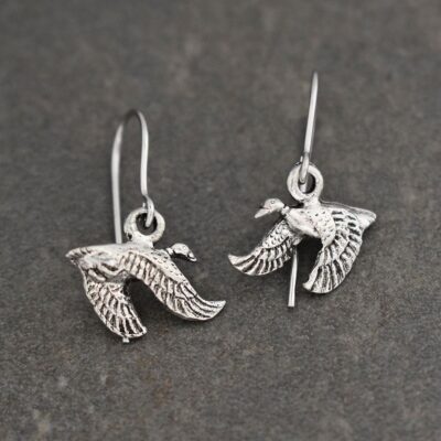 Tiny Flying Mallard duck earrings (2) Tiny Flying Mallard duck earrings (2)