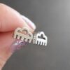 Petroglyph cloud post earrings (3)