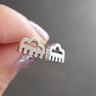 Petroglyph cloud post earrings (3)