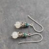 Turquoise, Smoky Quartz, Chalcedony earrings Turquoise, Smoky Quartz, Chalcedony earrings
